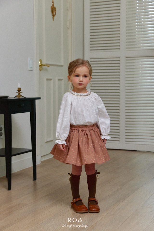 【1/27〆予約】<Roa>  Smoke printed blouse