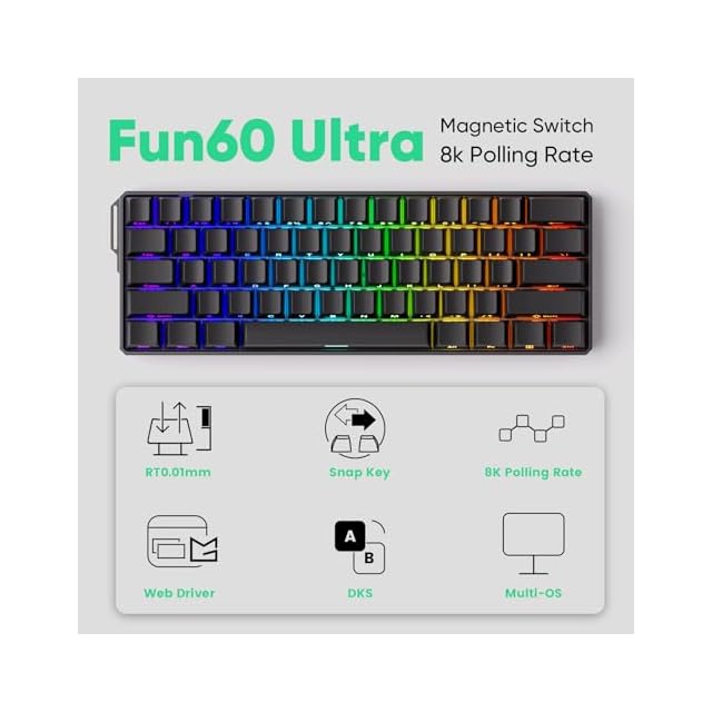 国内正規品】MonsGeek(モンスギーク) FUN60 Ultra SP 無線対応モデル