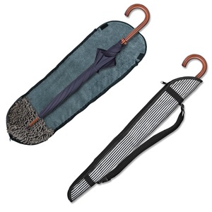【新着特価】LEISURE CLUB 傘カバー 長傘用 傘袋 75cm 超吸水 全面 マイクロファイバー 長傘専用ケース 肩掛け 斜め掛け 調節可能 防カビ 雨の日 梅雨対策 車内 通勤 通学 携帯便利 (しま模様 75*12cm)