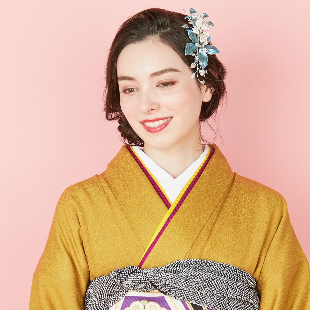 ライラ ヘアアクセサリー（ブルー） | maison haru | 成人式や卒業式