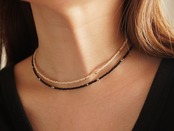 【 CORE 】stardust glass beads necklace