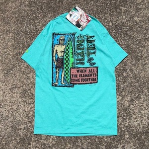 【Mサイズ】タグ付き 未使用 USA製 80's HANG TEN vintage Tシャツ　1989's