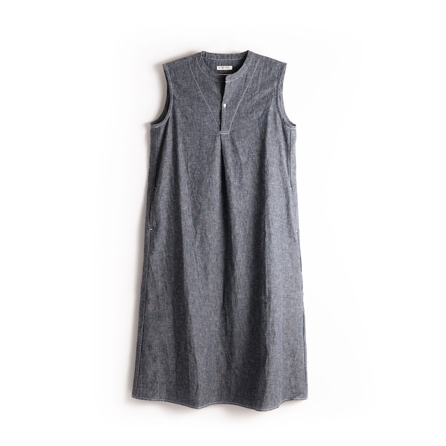 Sleeveless shirt dress【スリーブレス ワンピース】color ID / BEIGE