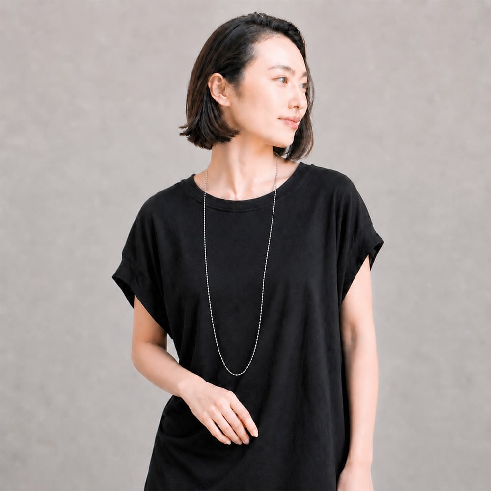 オーバルチェーン ロングネックレス / 90cm 1連・2連で楽しめる