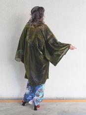 【即納品】Rumi Rock羽織　オーロラ　ゴールド　[ B1019 B1031]
