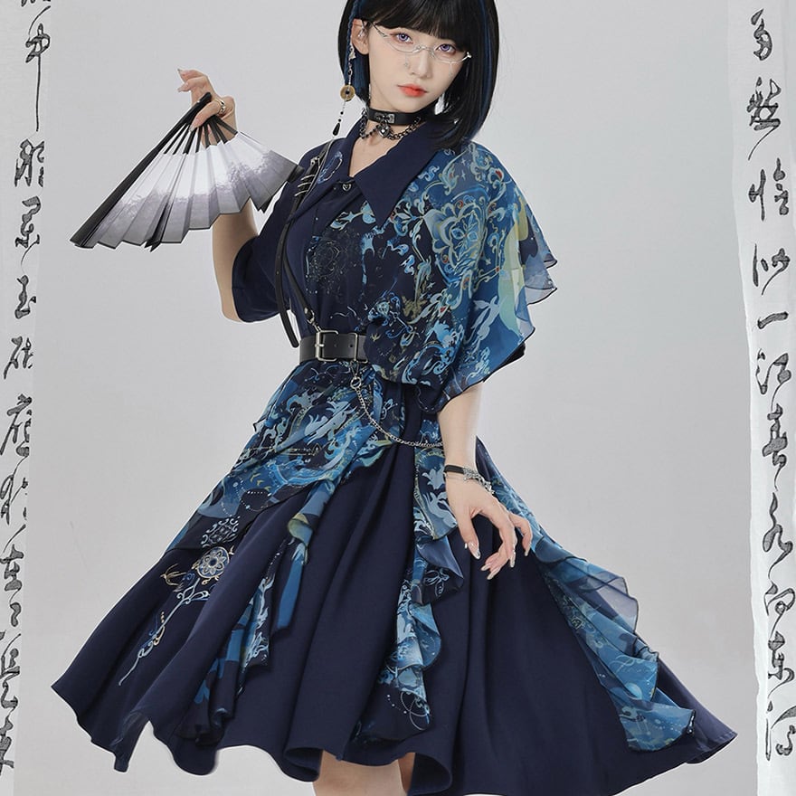 ロリータ　ワンピース カルーセル メリーゴーランド devilinspired ロリータワンピース カルーセル メリーゴーランド