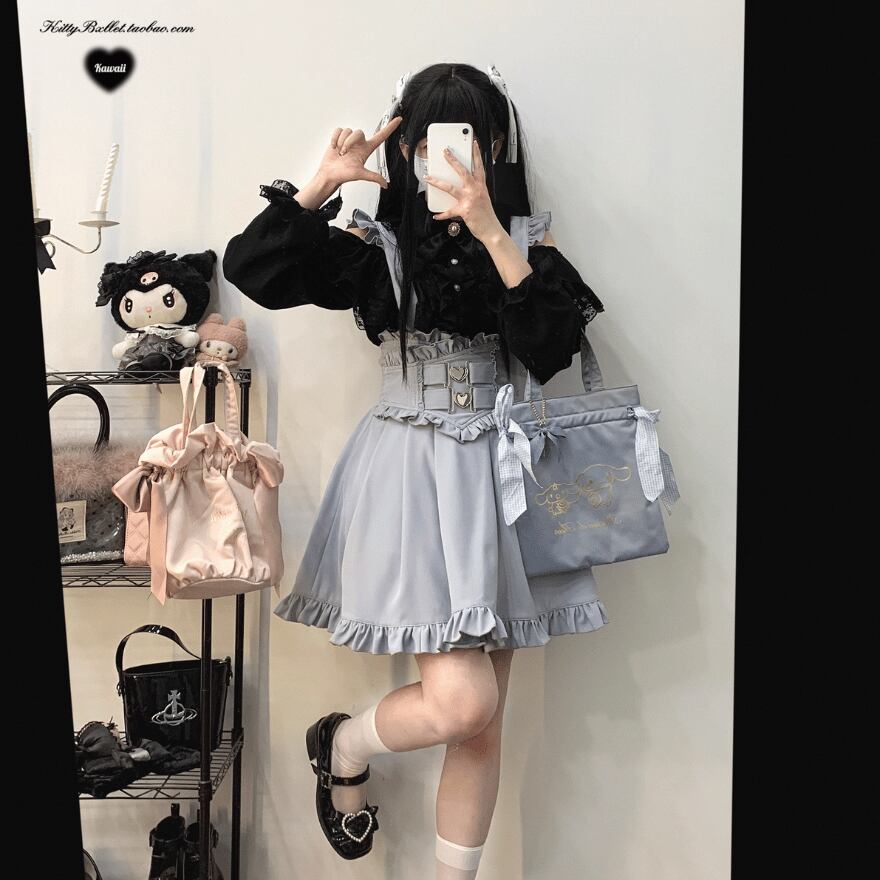 天使と悪魔 サブカルファッション ろりぃた サスペンダー