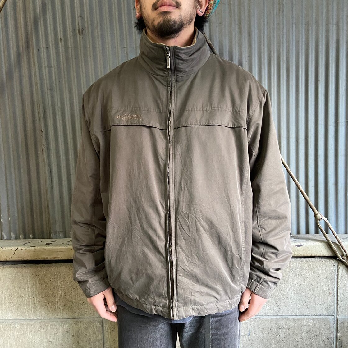 Columbia コロンビア 裏フリース ポリエステルジャケット メンズL 古着 