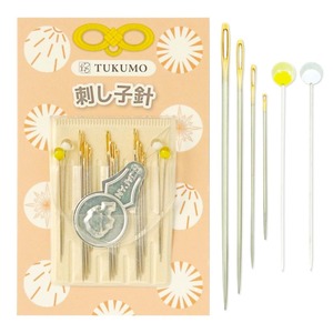 【在庫のみ】TUKUMO（つくも）刺し子針 4サイズ さし子 かわいい まち針付 シース付 日本製