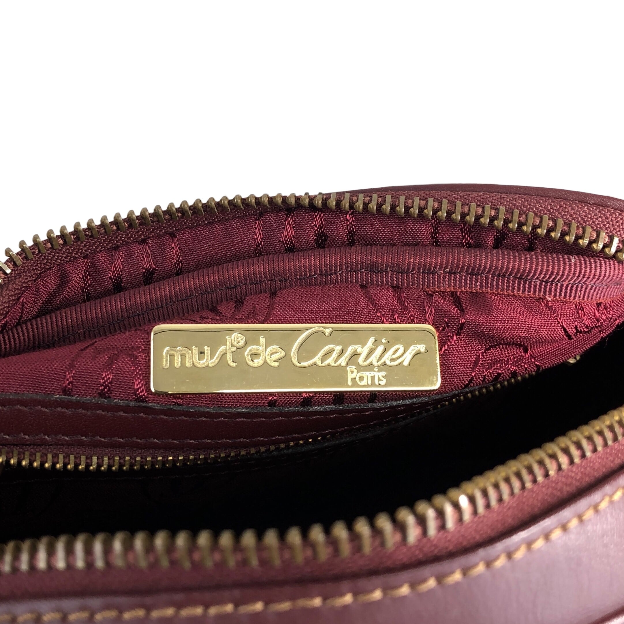Cartier カルティエ マストライン ショルダーバッグ ボルドー