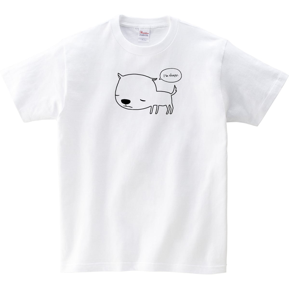 I'm sleepy ゆるキャラ ワンコキャラTシャツ dog04 アニマル ティーシャツ プレゼント ギフト