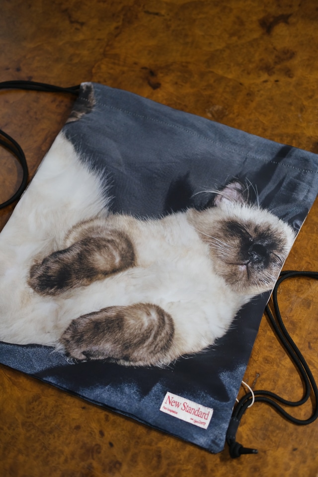 【Kijun】Drawstring Sport Bag Cat Print