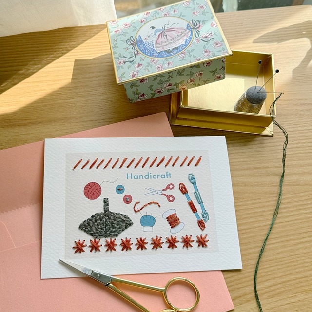 紙刺繍カードキット｜手芸道具
