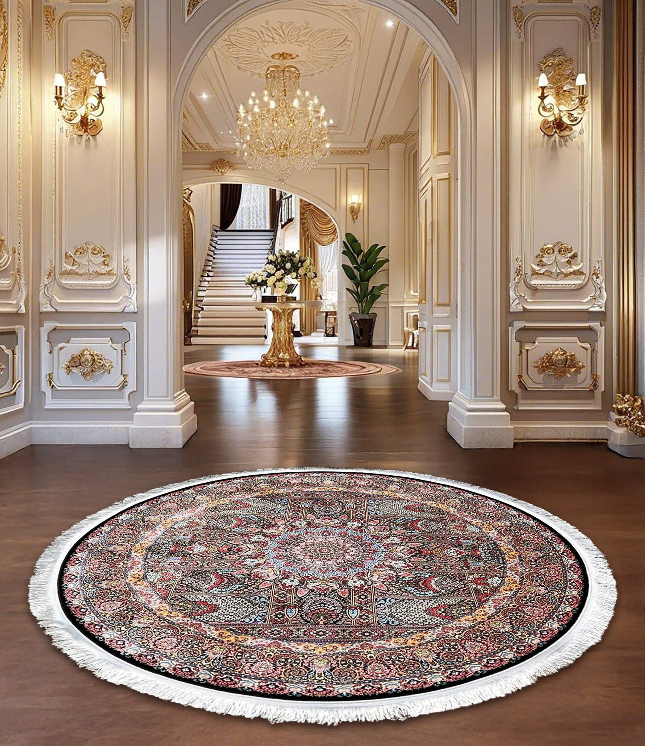 迫力高級絨毯ウールシルク 迫力高級絨毯ウールシルク