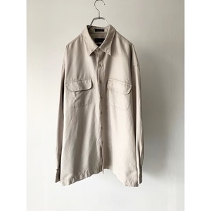 -VAN HEUSEN- flap pocket fake suède shirt