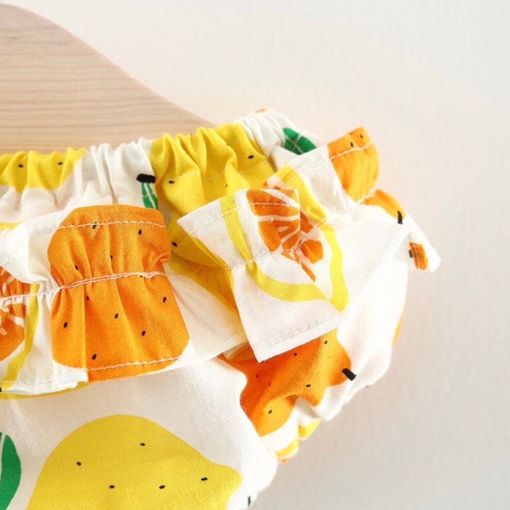 レモン柄ワンピース パンツセット | TanTon 〜海外子供服セレクト