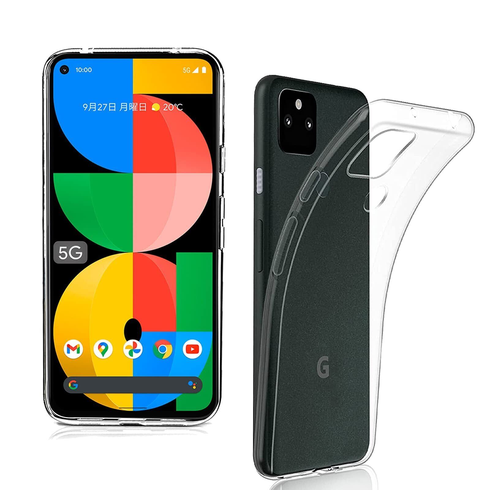 対応 Google pixel 5A 5G 用の ケースクリア 透明 TPU カバー FOR