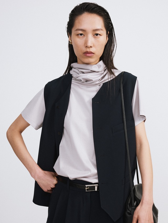 [RECTO][WOMEN] STRAP DETAIL SUIT VEST (DARK NAVY) 正規品 韓国ブランド 韓国通販 韓国代行 韓国ファッション レクト 日本 店舗