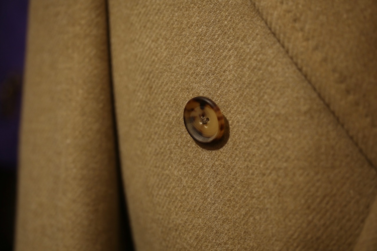 【CARUSO】ラファエル・カルーゾ カシミヤ混 ポロコート ベージュSize: 48 / USED