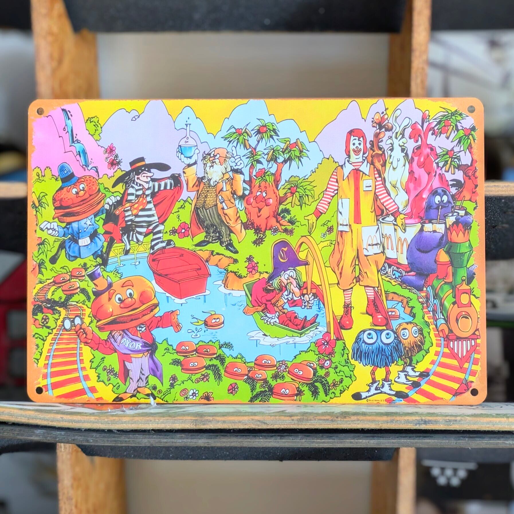 超激レアMISHKA アートポスター/ナンバリング入り death nyc kaws 草間