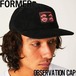 ストラップバックキャップ 帽子 FORMER フォーマー OBSERVATION CAP HW23204C1