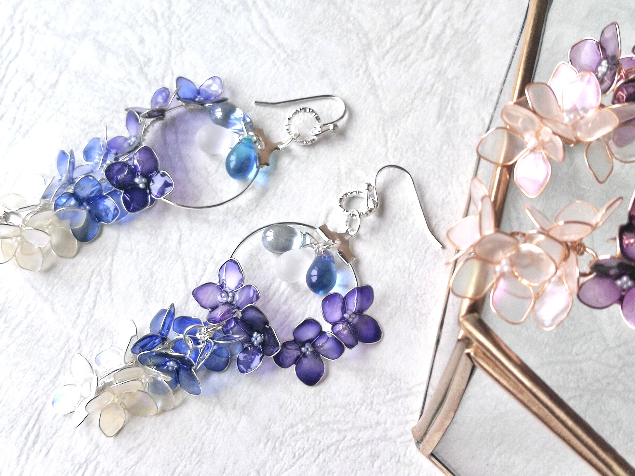 うつろいカラー紫陽花ピアス/イヤリング | Atelier＊NAGI