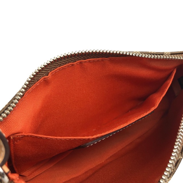 COACH コーチ シグネチャー ショルダーバッグ ベージュ アクセサリーポーチ vintage ヴィンテージ オールド 2nevzh