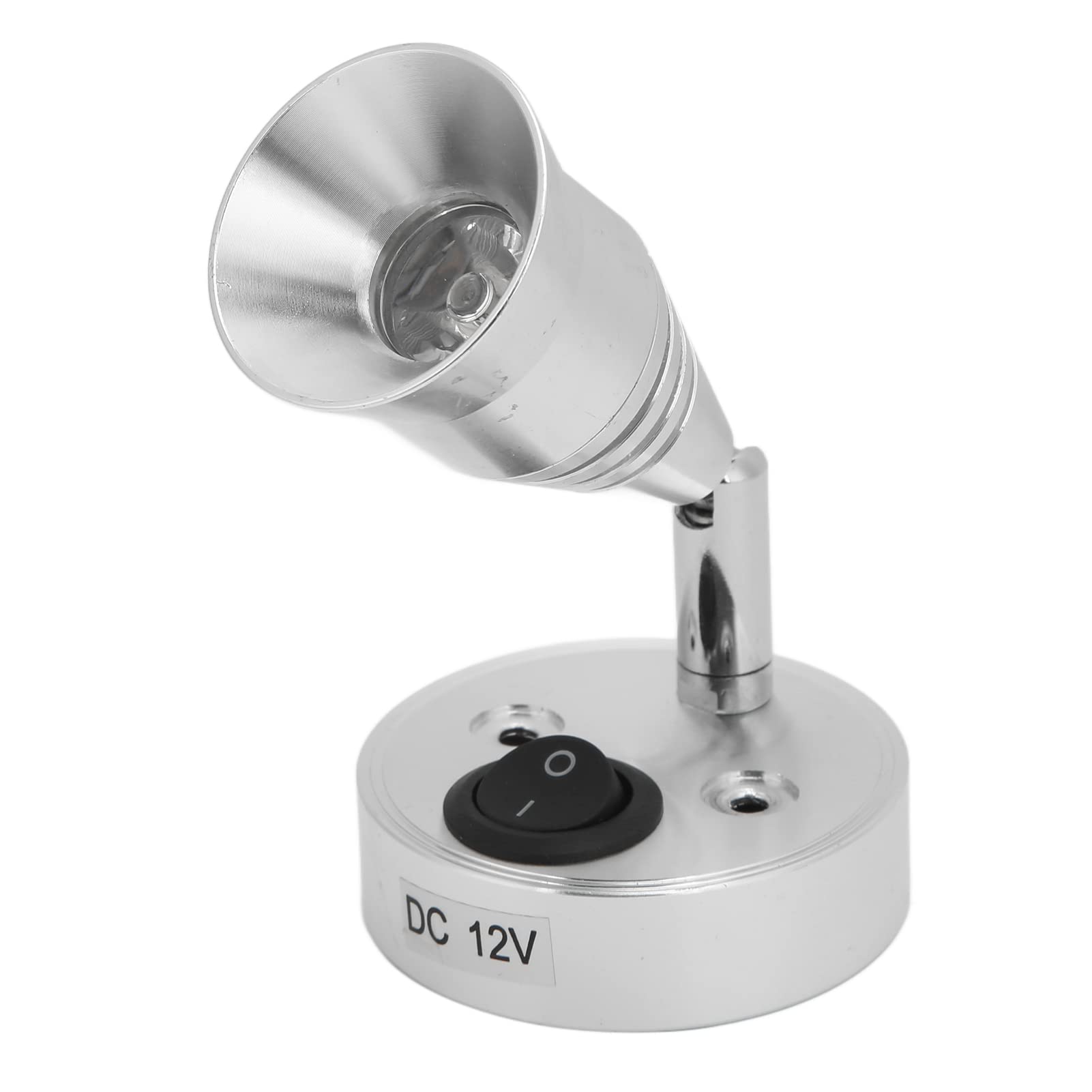 RV LED読書灯、DC12V3W調整可能な方向スイベルLEDスポットライト調光可能な多機能RVインテリアライトRVボートキャンピングカーバンキャラバントレーラートラック用スイッチ付きベッドサイドライト(ニュートラルライト)