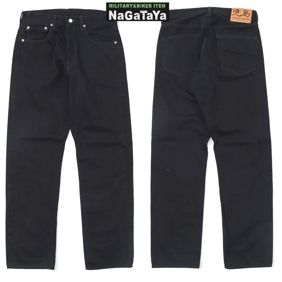 児島ジーンズ KOJIMA GENES 13oz セルビッチ ブラック ドット