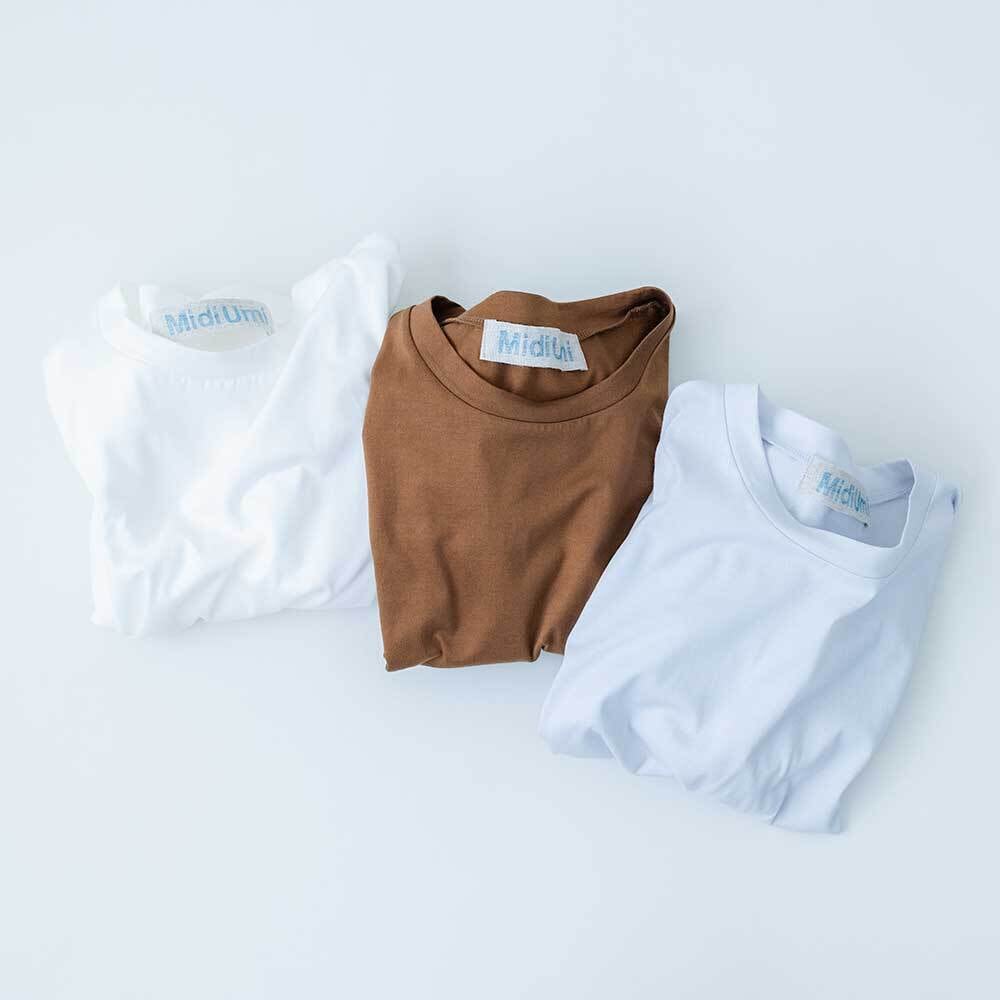 MidiUmi ワイドハーフスリーブプルオーバー