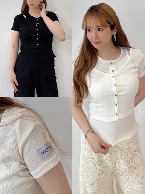 MOCOA'S レイヤードTOPS　¥5,700+tax