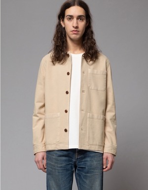 Nudie jeans 2022 ヌーディージーンズ SUMMER COLLECTION　Barney Worker Jacket Cream ジャケット