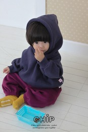 チップ / CHIP / 刺繍フードトレーナー / 韓国子供服 / キッズ / 26winter *1~5*