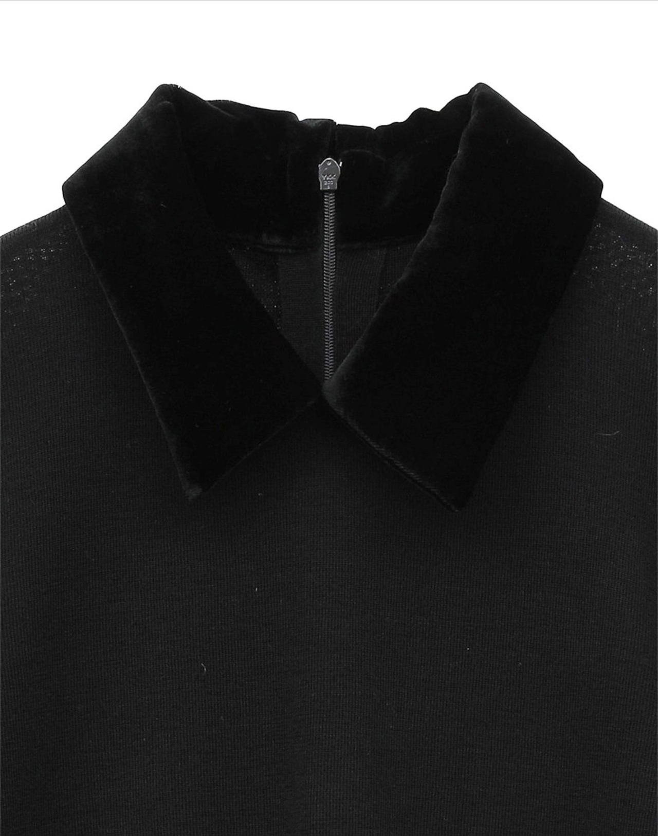 CLANE VELOR COLLAR KNIT TOPS 2色展開