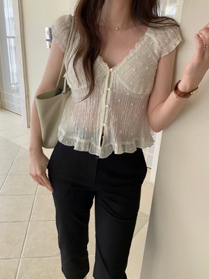 (即納)P.Y.T / Pixel Blouse