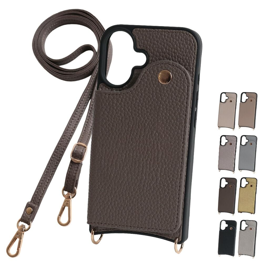 brillo(ブリジオ) iphone17 ケース スマホケース スマホショルダー ショルダーストラップ カードケース カード 収納 アイフォン17 iphone17用カバー エトープ