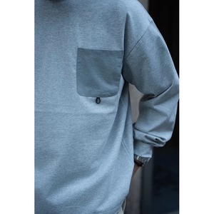 Contrast pocket long sleeve tee1532