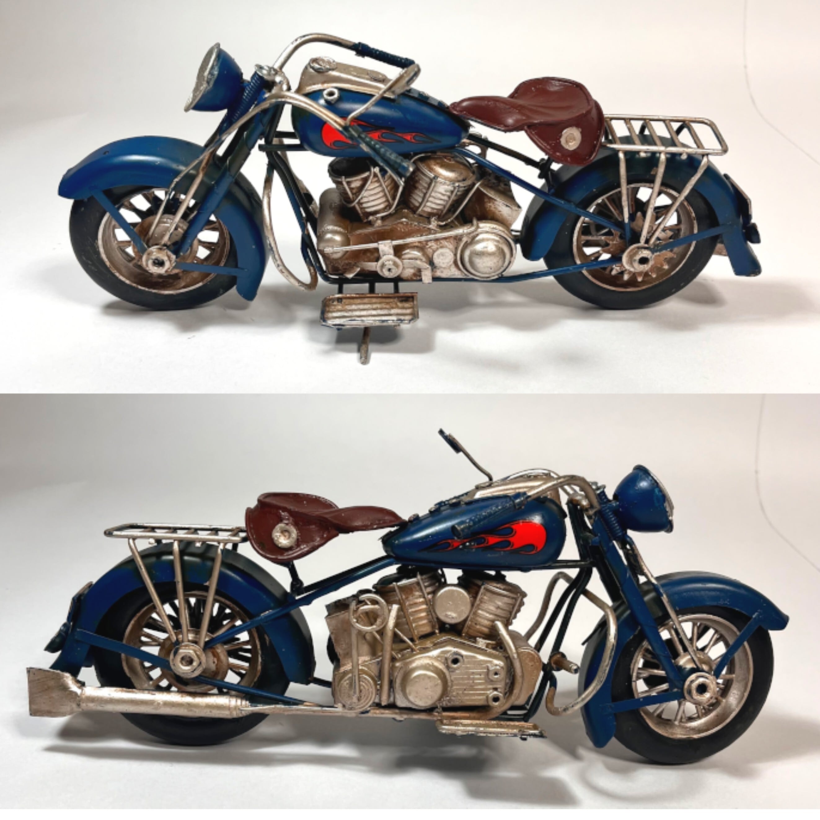 ブリキ バイク 昭和レトロ 当時物 RACING MOTORCYCLE 約20センチ ブリキ バイク 昭和レトロ 当時物 RACING MOTORCYCLE 約20センチ