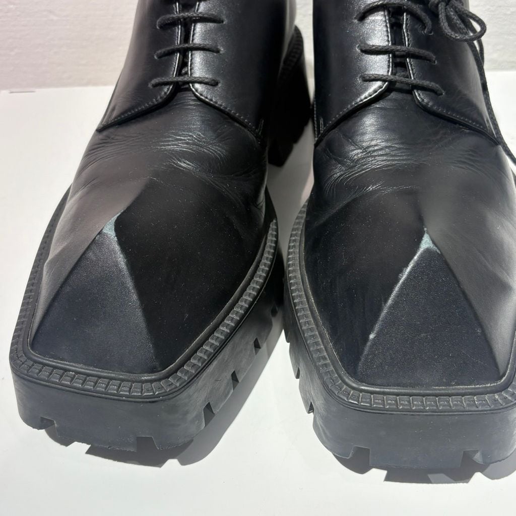 BALENCIAGA バレンシアガ RHINO Derby Shoes レザーシューズ ブラック