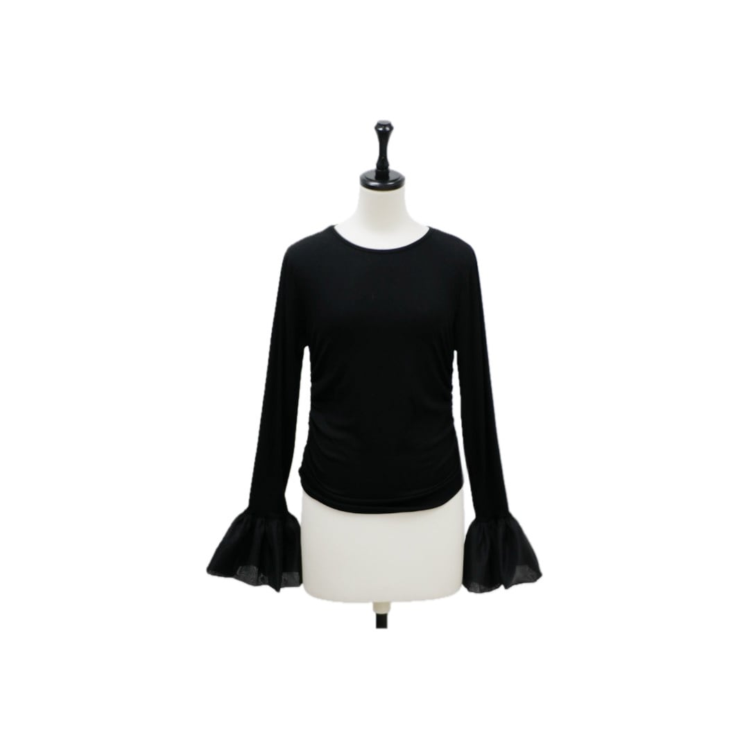 Soft drape frill sleeve tops