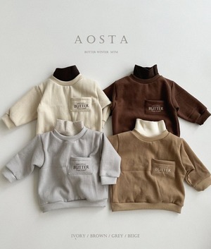 【即納品】バタートレーナー【Aosta】【2023w】【裏起毛】