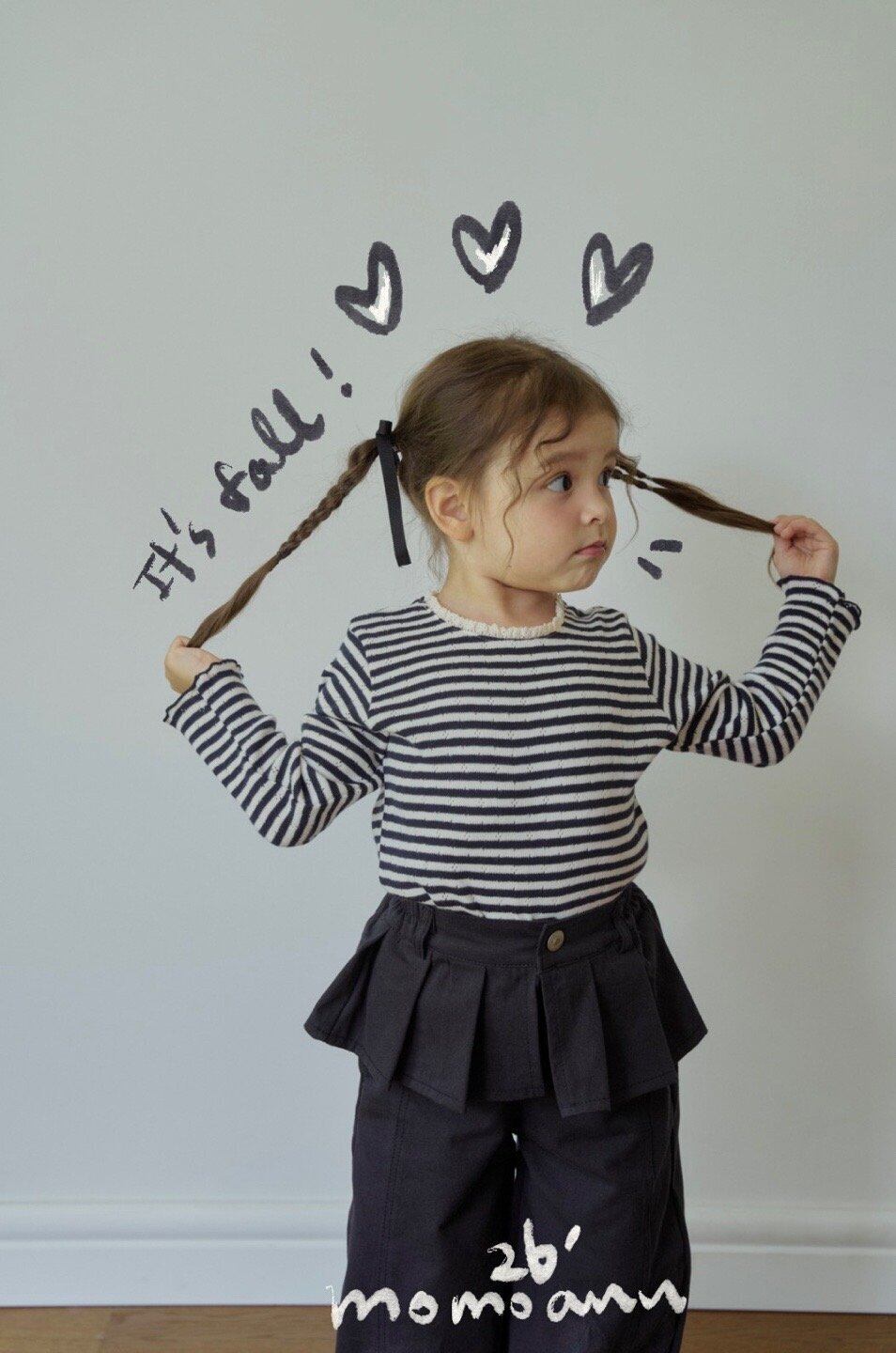 【予約】Connie T-shirt (Stripe) / momo ann