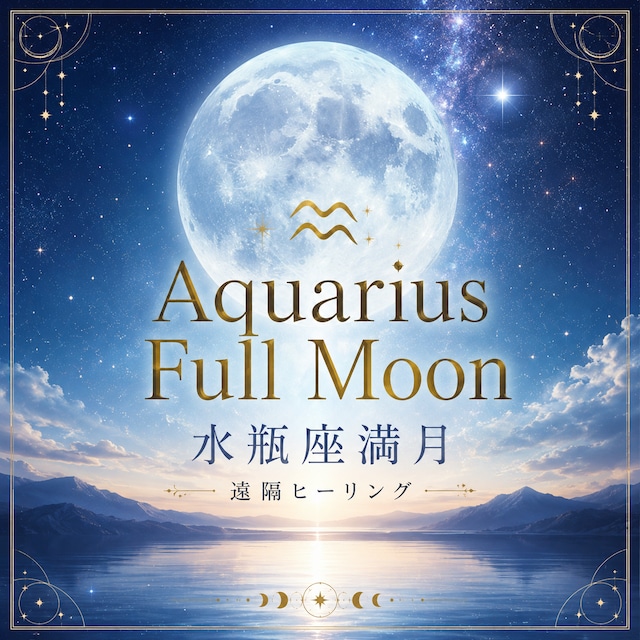 Aquarius Full Moon 水瓶座満月 遠隔ヒーリング
