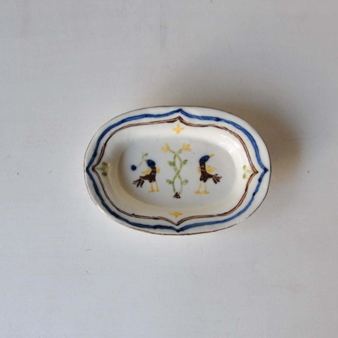 菅野一美 鳥文 楕円小皿（23-005） | MIGO LABO