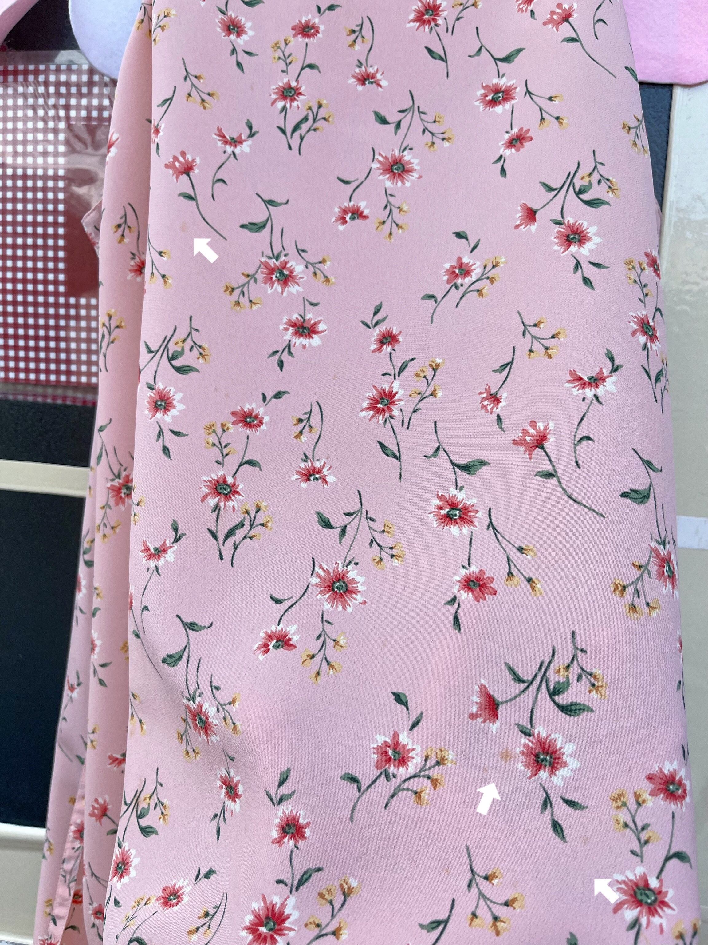 pink flower apron one-piece