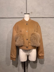 fur pocket blouson