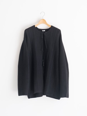 SEEALL ORIENTAL CARDIGAN BLACK SAW51 KJ682Y