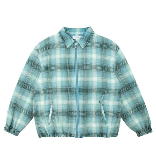 YARDSALE / PHANTASY TARTAN FULL-ZIP BLUE