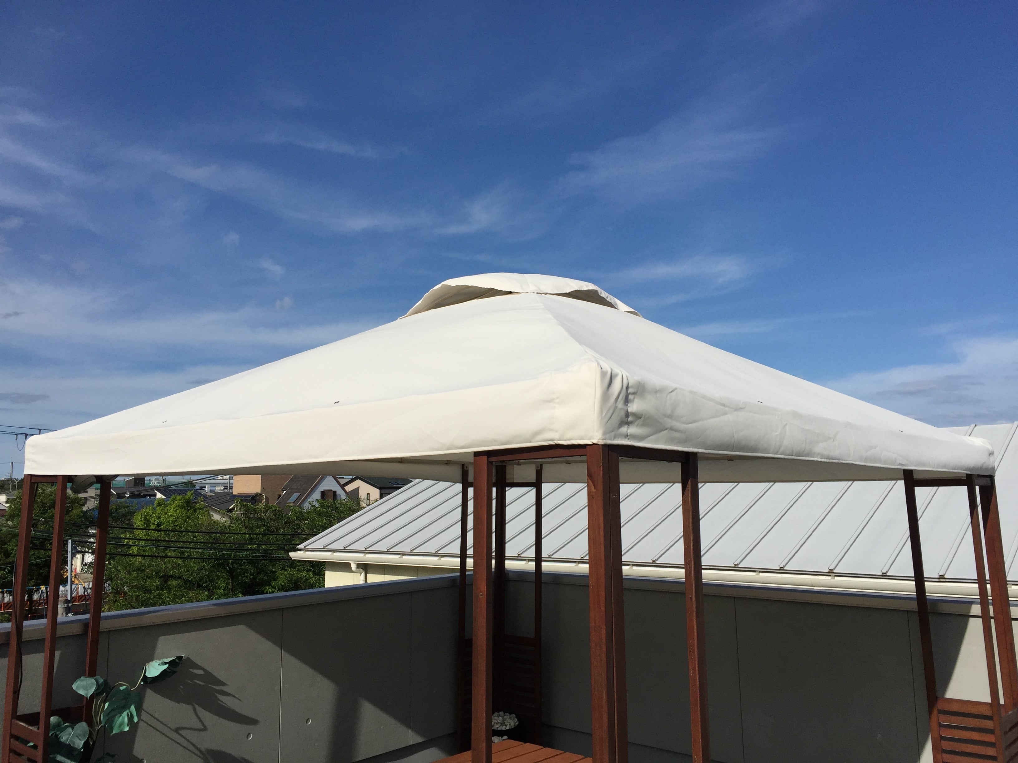 送料無料 ガゼボ用屋根 オリジナル 天幕 汎用 IKEAガゼボ AMMERO 
