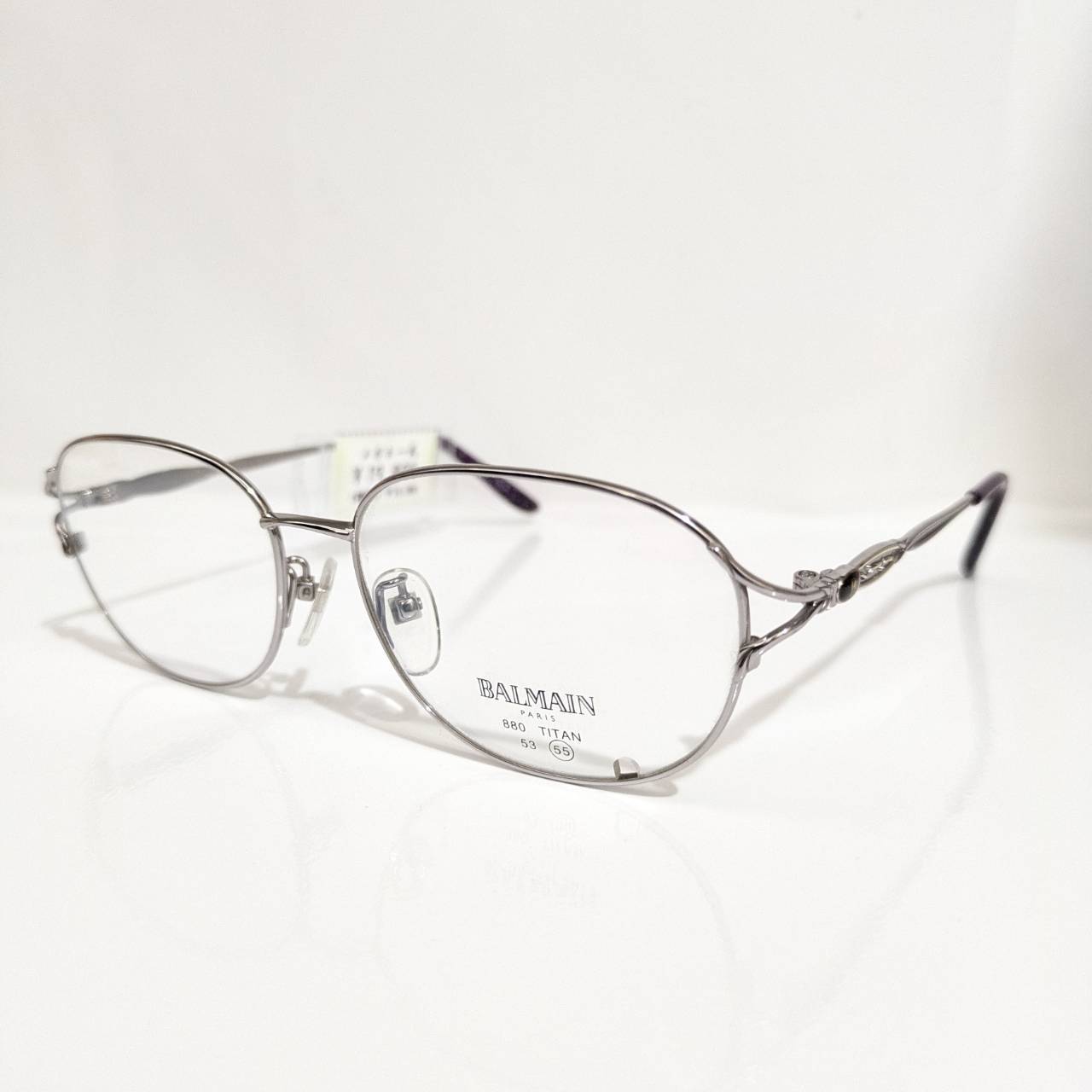 【BALMAIN】オーバルメタルフレーム シルバー
